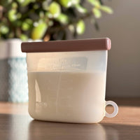 Silicone Breastmilk Storage Bags – Reusable, Leak-Proof (Pack of 5)