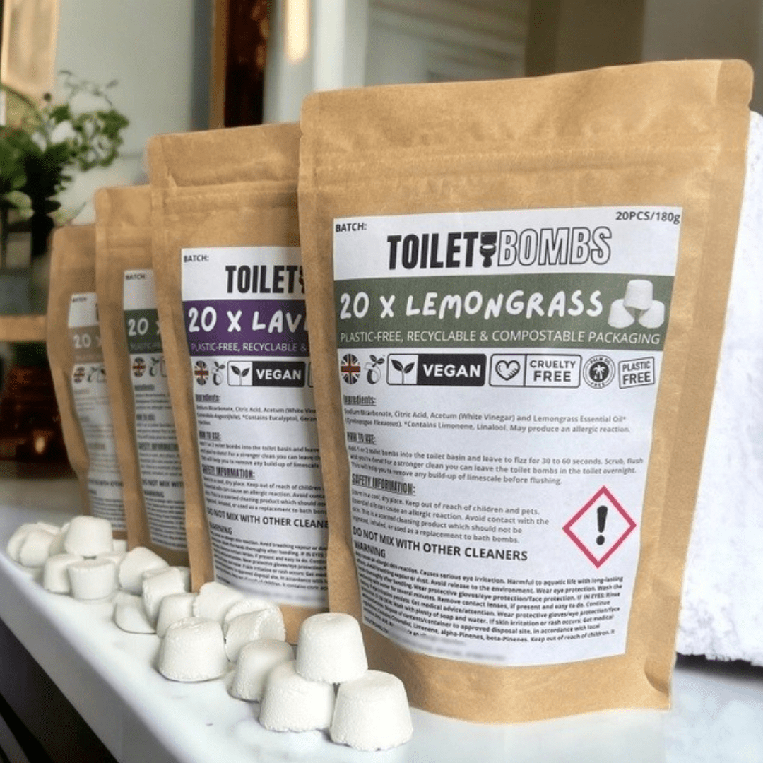 20x Toilet Bombs For Eco Cleaning, Citric Acid Bicarb Toilet Cleaner - Choice Of Scents - REGN