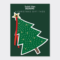 Christmas Tree Gift Tags – Pack of 4 by Rachel Ellen Designs