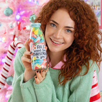 All I Want For Xmas Is You Sweet Bottle – Strawberry & Vanilla Hearts