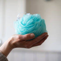 Premium Recycled Bath Puffs – Pack of 4 Eco-Friendly Shower Sponges