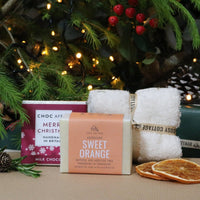 Ladies Christmas Surprise Bundle – Natural Soap, Chocolate & Organic Cloth