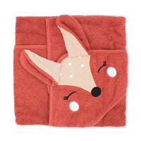 Animal Hooded Baby Towels – Organic Cotton (Fox, Lion, Rabbit Designs)
