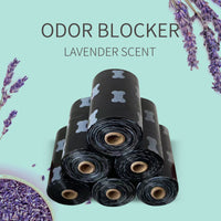 Eco-Friendly Lavender-Scented Dog Waste Bags - 270 Bags - Buy One Get One Half Price!