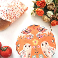 Beeswax Food Wraps Comfort Set of 3 | Owls Design