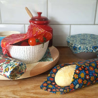 Beeswax Food Wraps Set of 3 | Made with Liberty Fabric Designs