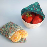 Beeswax Food Wraps Set of 3 | Made with Liberty Fabric Designs