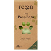 Re:gn Extra Thick & Strong Compostable Dog Poop Bags – 120 Bags per Pack - Buy One Get One Half Price!