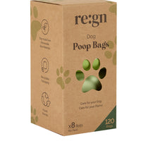 Re:gn Extra Thick & Strong Compostable Dog Poop Bags – 120 Bags per Pack - Buy One Get One Half Price!