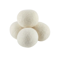 Organic Wool Dryer Balls (4 Pack) - Comes With 2 Scented Essential Oils
