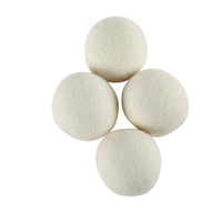 Organic Wool Dryer Balls (4 Pack) - Comes With 2 Scented Essential Oils