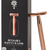 Reusable Safety Razor with Natural Jute Travel Bag - REGN