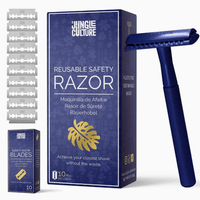 Reusable Safety Razor - Sapphire Blue