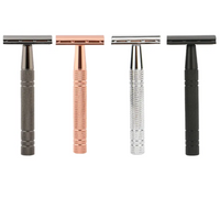 Women's Reusable Safety Razor With 5 Blades - Premium Eco Single Blade Razor, Choice Of Colours