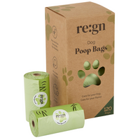 Re:gn Extra Thick & Strong Compostable Dog Poop Bags – 120 Bags per Pack - Buy One Get One Half Price!