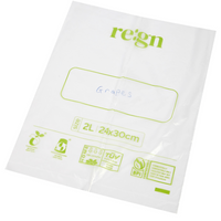 Compostable & Biodegradable 4L Food and Freezer Bags – 25 Bags per Roll, Leakproof, Plant-Based Storage