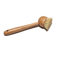 Eco-Friendly Modular Bamboo Dish Brush with Replaceable Heads – Sisal & Coconut Bristles