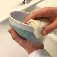 LoofCo Mini Washing-Up Pads 2-Pack – Natural Loofah Dish Sponges