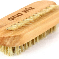 Wooden Nail Brush with Natural Bristles – Double-Sided Lotus Wood Design
