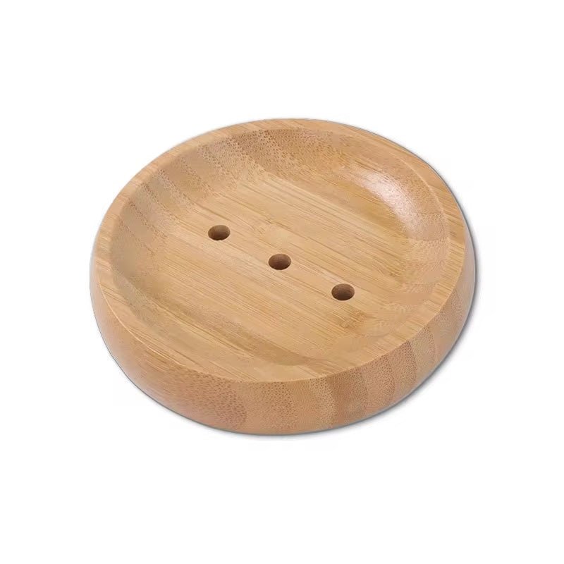 Bamboo Wooden Soap Tray, Circular Shape Tray For Soap Bars - REGN