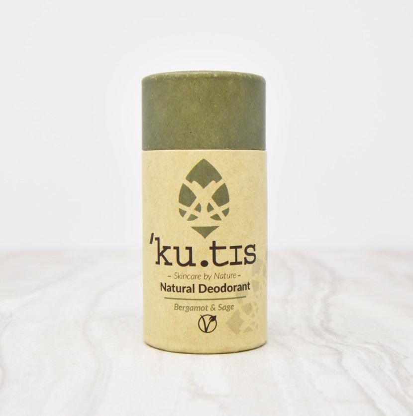 Bergamot & Sage Natural Roll On Eco Friendly Deodorant, Plastic Free Anti Perspirant - REGN