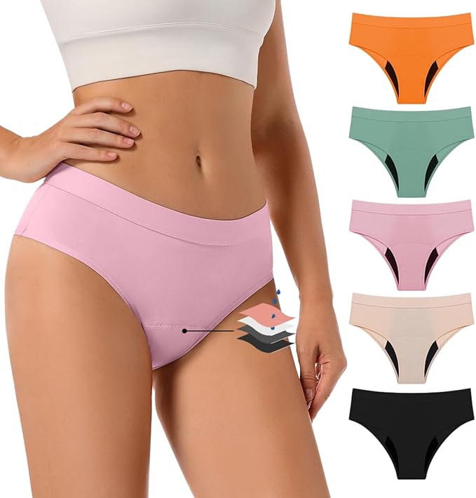 Bikini Style Reusable Period Pants - Biodegradable Bamboo Cotton Period Pants - Buy One Get One Half Price! - REGN