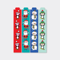 Christmas Paper Chain Kit – Santa, Penguins & Snowmen Designs (100 Links)