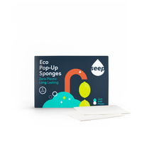 Eco Pop-Up Sponges 2-Pack | Plastic-Free Cellulose Sponges Made in UK