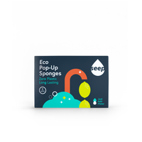 Eco Pop-Up Sponges 2-Pack | Plastic-Free Cellulose Sponges Made in UK