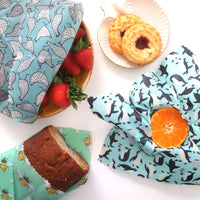 Beeswax Food Wraps Classic Set of 3 | Wings Design