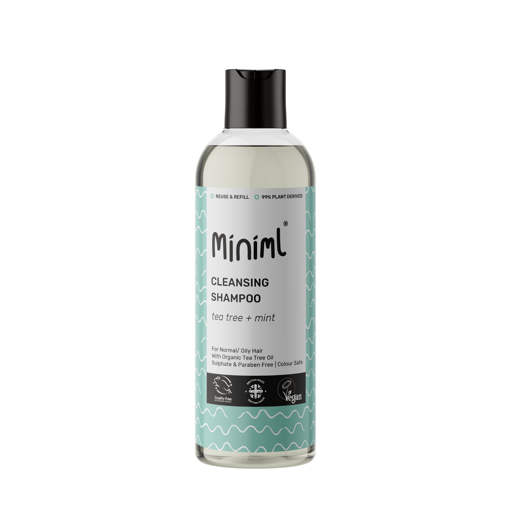 Cleansing Shampoo 500ml | Tea Tree & Mint Sulphate - Free Hair Care - REGN