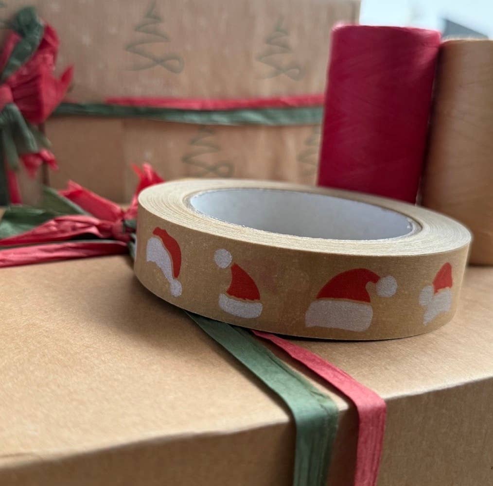 Colourful Festive Biodegradable Paper Tape 24mm x 50m - REGN