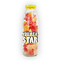 You're a Star Sweet Bottle – Fizzy Lemon & Cherry Gummy Gift - Short Dated, Reduced To Clear