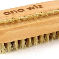Wooden Nail Brush with Natural Bristles – Double-Sided Lotus Wood Design