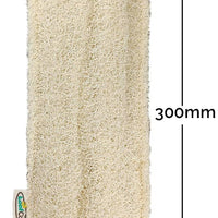 LoofCo Back Scrubber – Natural Loofah Exfoliator with Cotton Handles