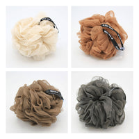 Premium Recycled Bath Puffs – Pack of 4 Eco-Friendly Shower Sponges