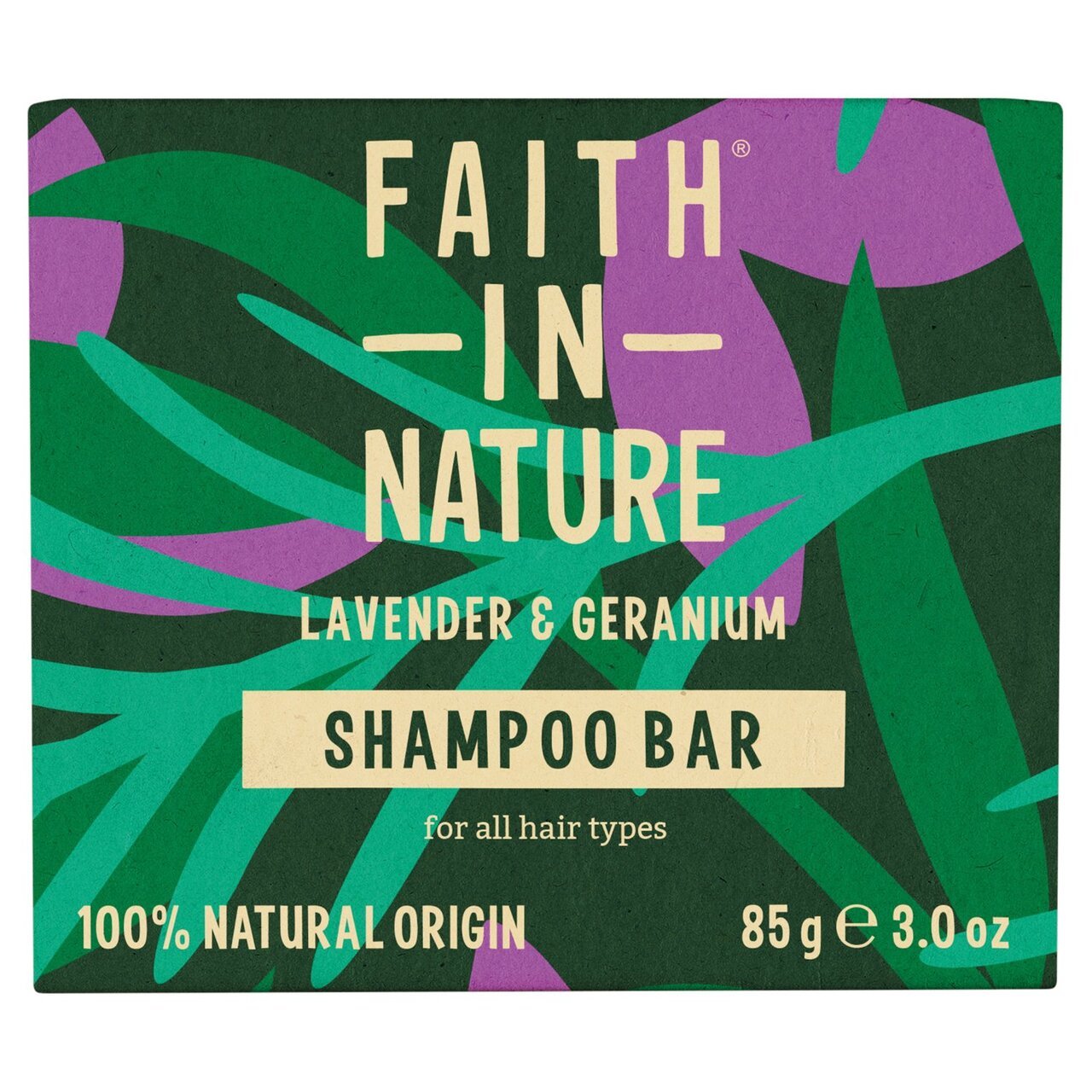 Faith In Nature Lavender & Geranium Shampoo Bar – 85g - REGN