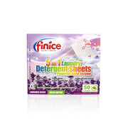 Finice 5 in 1 Laundry Detergent Sheets – Powerful Stain Removal, Solid Enzyme, 50 Loads - REGN