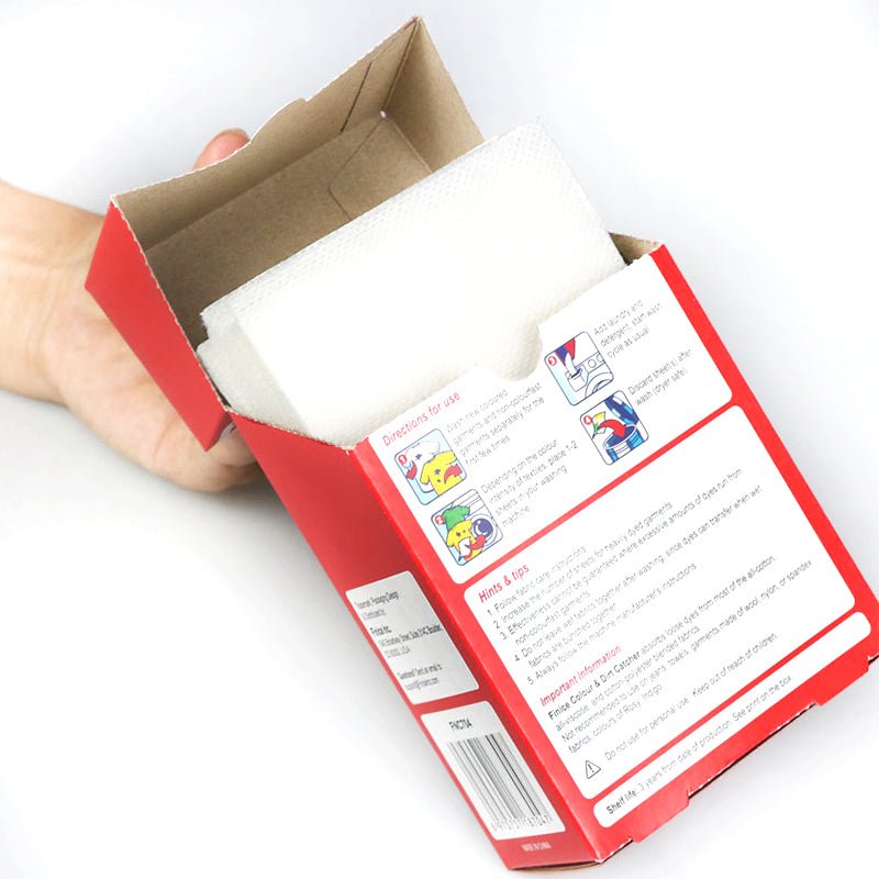 Finice Colour Catcher Sheets – Anti - Dye, Colour Run Protection & Antibacterial (44 Pack) - REGN