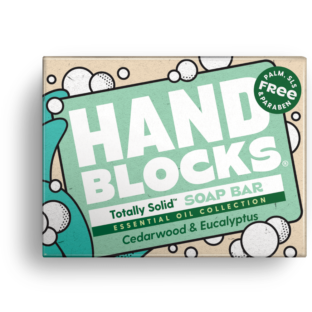 Hand Blocks Soap Cedarwood & Eucalyptus - Plastic Free Vegan Hand Soap Bars - REGN