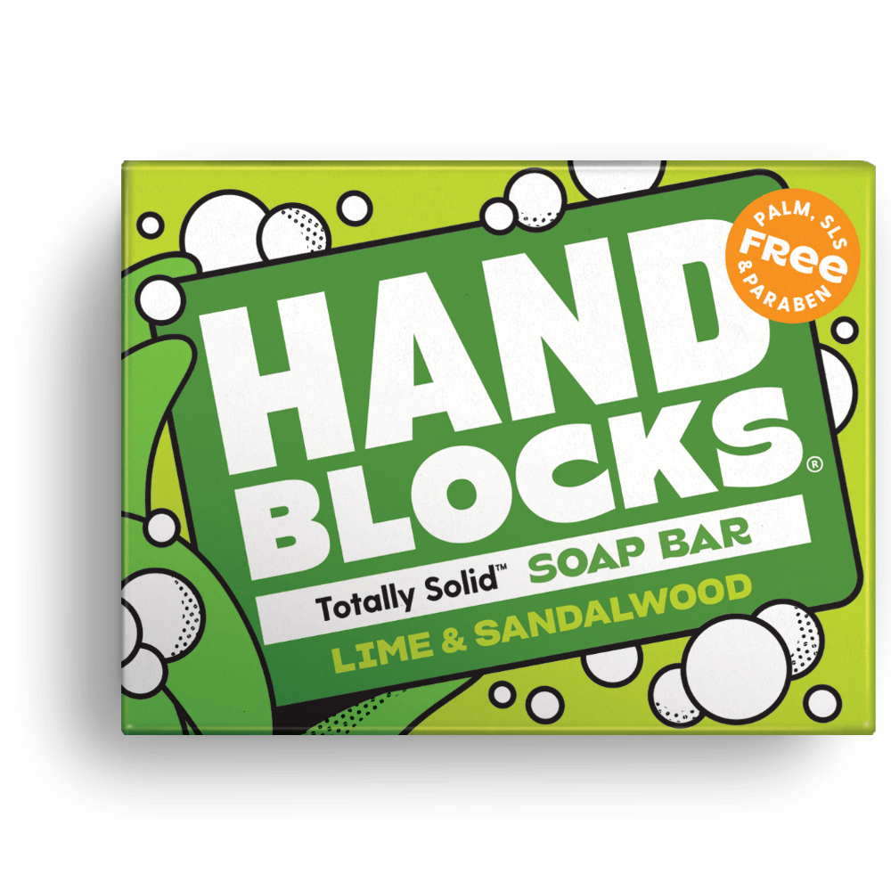 Hand Blocks Soap Lime & Sandawlwood - Plastic Free Vegan Hand Soap Bars - REGN