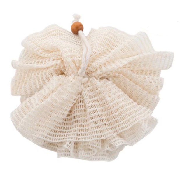 Organic Plastic Free Natural Cotton Shower Pouf, Body Loofah - REGN
