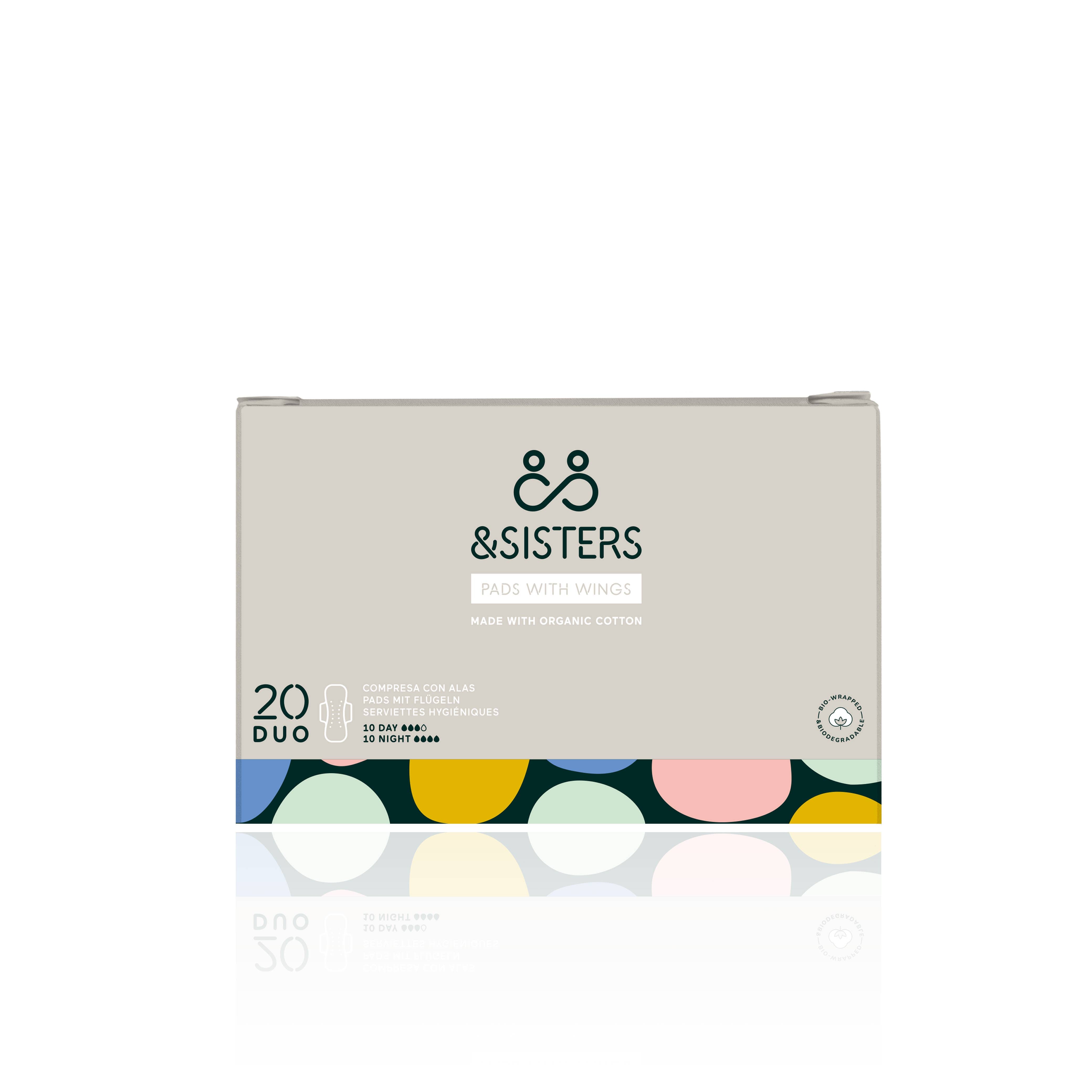 Pads with Wings | Mixed (20 pack) | Plastic - free | Vegan - REGN