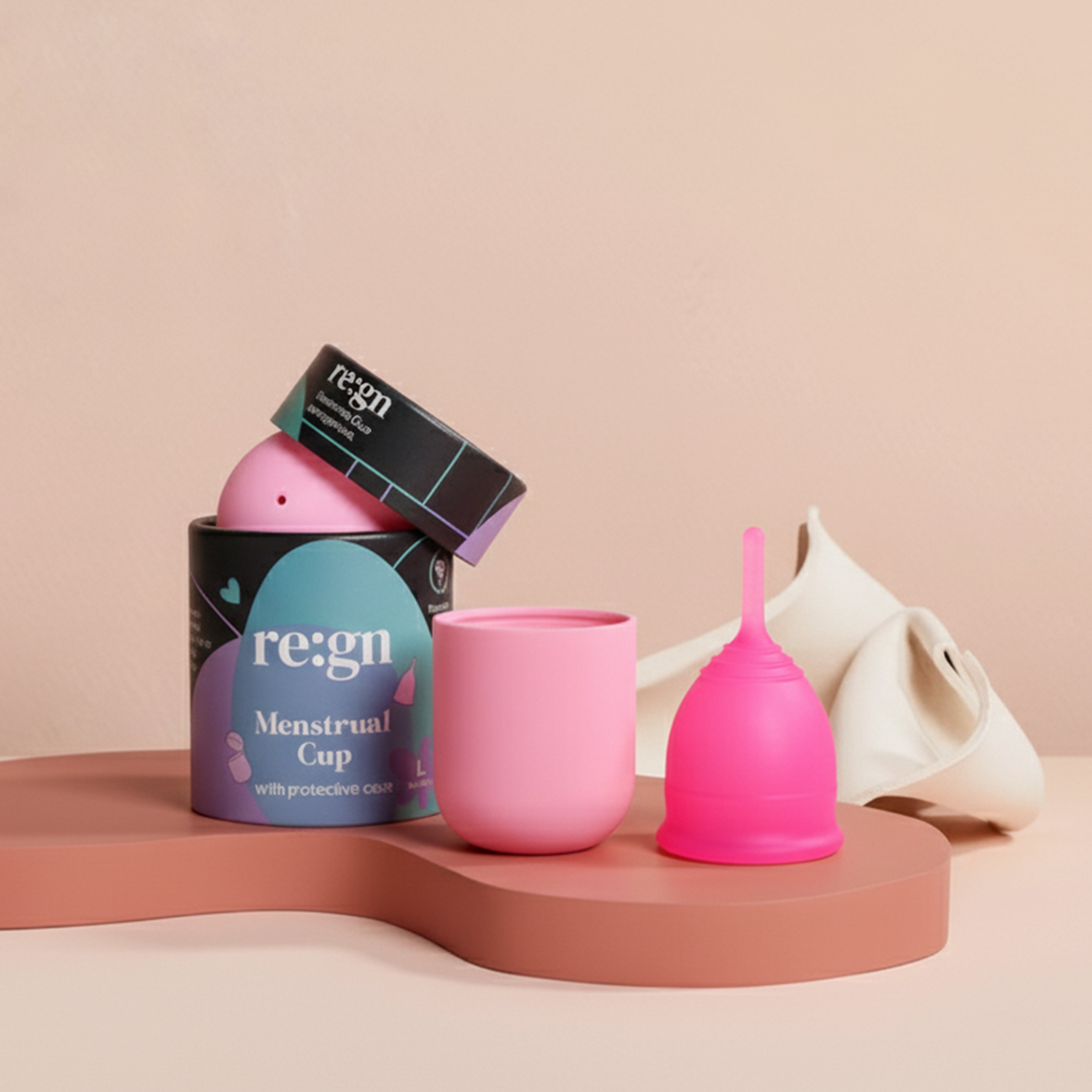 re:gn Eco Menstrual Cup – Reusable Silicone Cup with Case - REGN