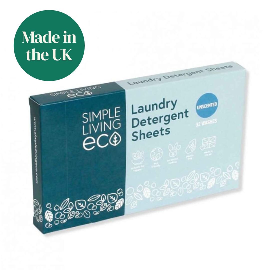 Simple Living Eco Laundry Detergent Sheets | Plastic Free | Made in the UK | 1 Year Supply | 288 Washes - REGN