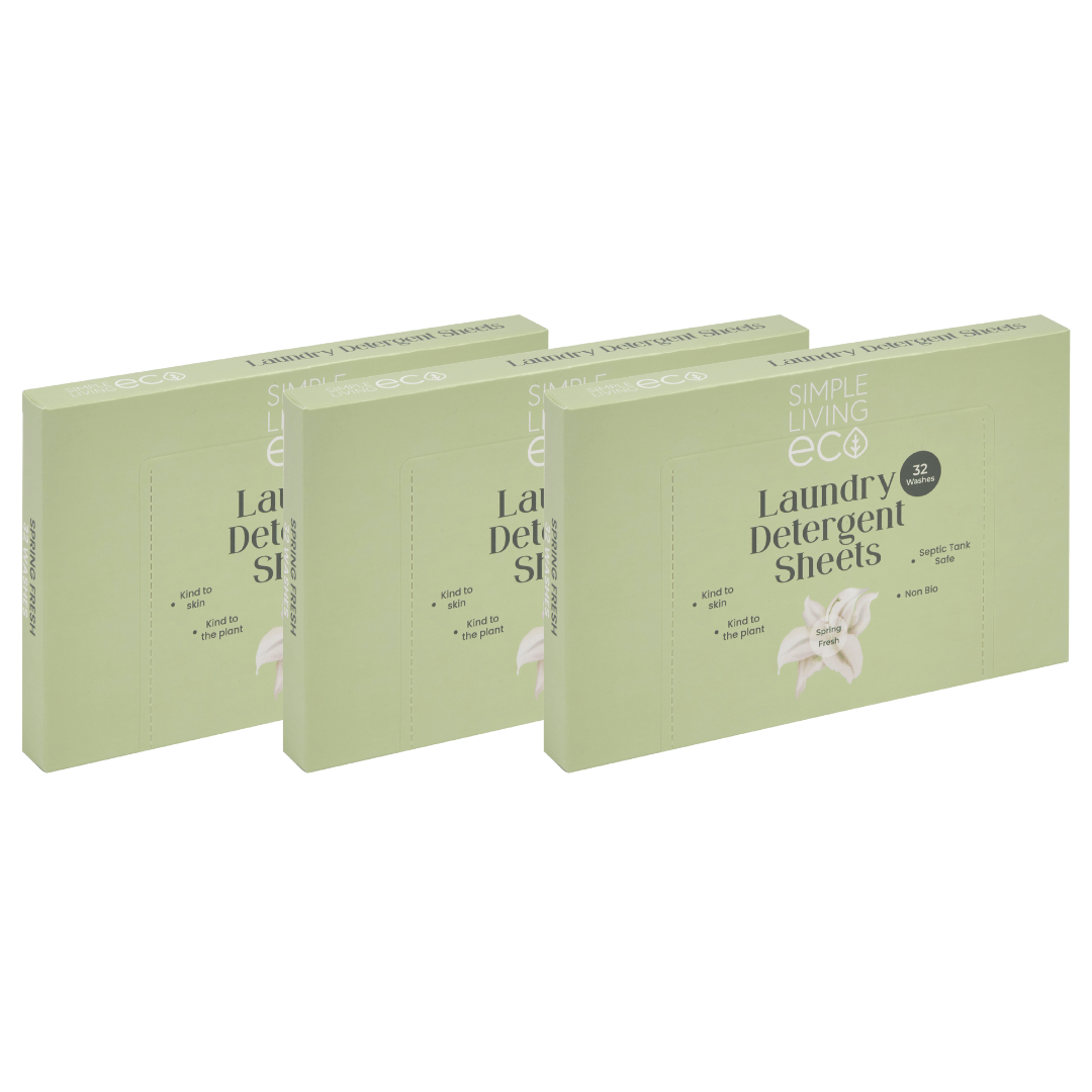 Simple Living Eco Laundry Detergent Sheets | Plastic Free | Made in the UK | 96 Washes - REGN