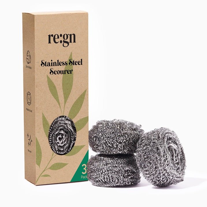 Stainless Steel Scourers - 3 Pack - REGN