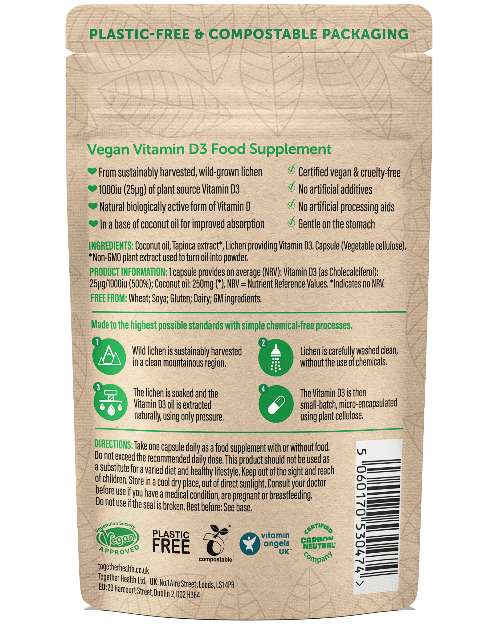 Vitamin D – Vegan D3 – 30 Capsules - REGN