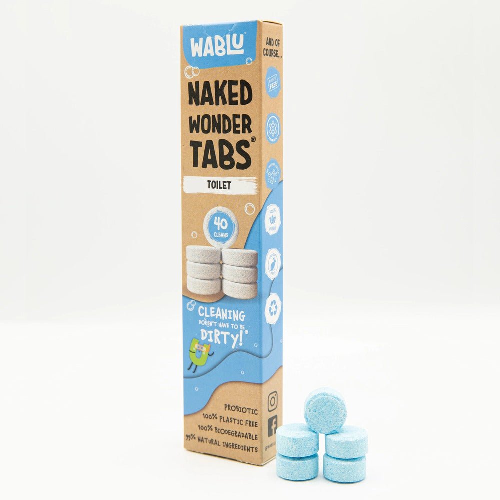 WABLU Probiotic Toilet Naked Wonder Tabs® – Eco - Friendly Probiotic Toilet Cleaner - 40 Pack - REGN