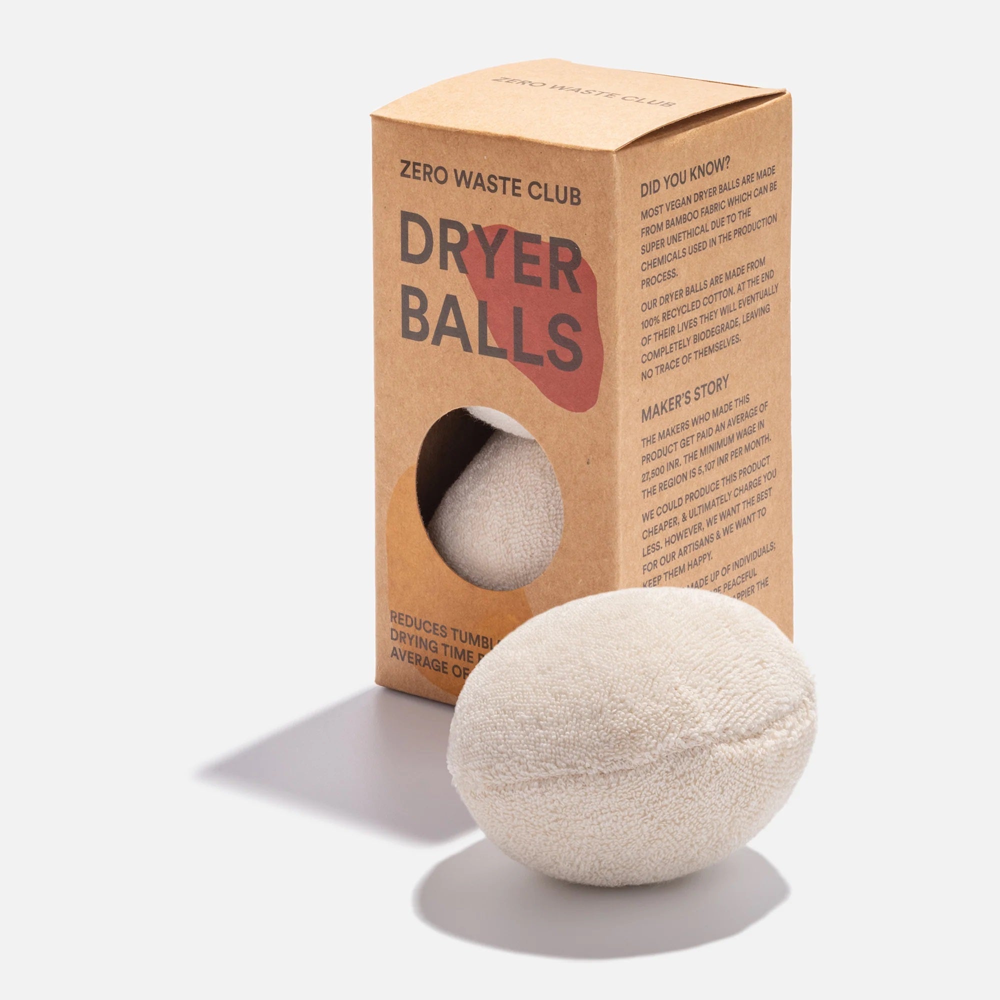 Waste Cotton Dryer Balls - Pack of 2 - REGN